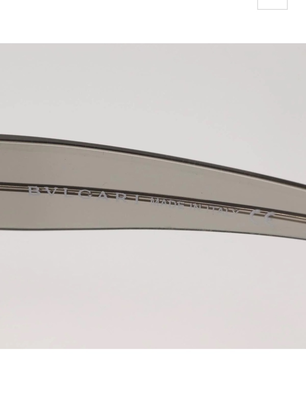 Vintage BVLGARI silver gradient y2k Rimless Sunglasses with case - Picture 6 of 15
